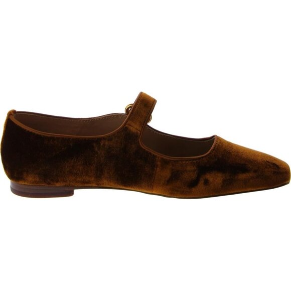 Sam Edelman Womens Spiced Camel Leather  Michaela Mary Jane Ballet Flat Shoes - Picture 3 of 3